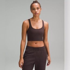 Wundermost Ultra-Soft Nulu Scoop-Neck Cropped Tank (Size M)